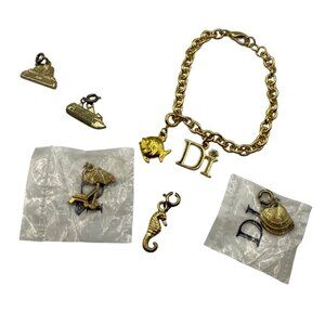 Di Diamond International 7 Charm Bracelet Cruise‎ Seashell Ship Fish Beach Vacay